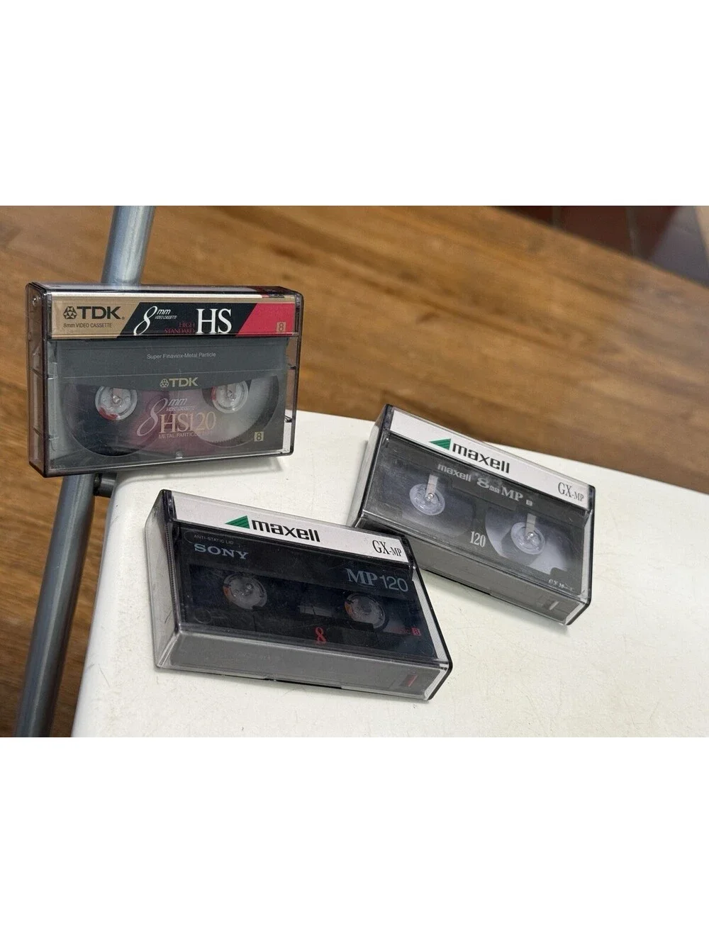 Maxwell 8mm Videotape GX-MP 120 - Lot Of 3 Tapes , TDK , Sony , Used Tapes